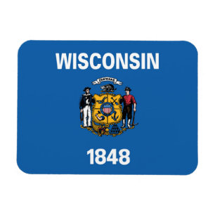 Íman State Flag of Wisconsin, EUA