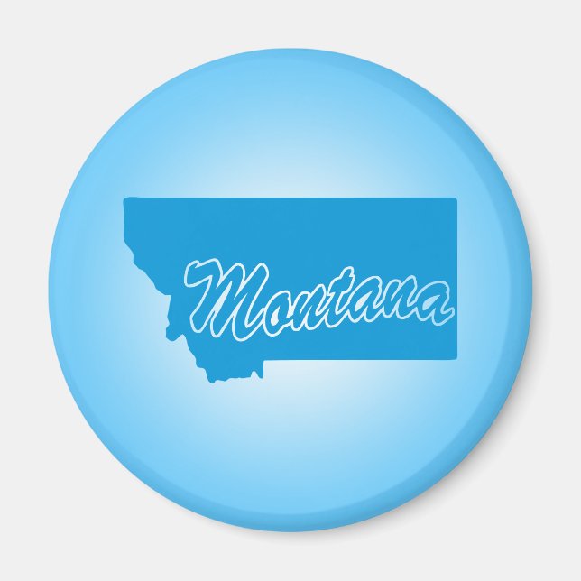 Íman State Montana Magnet (Frente)