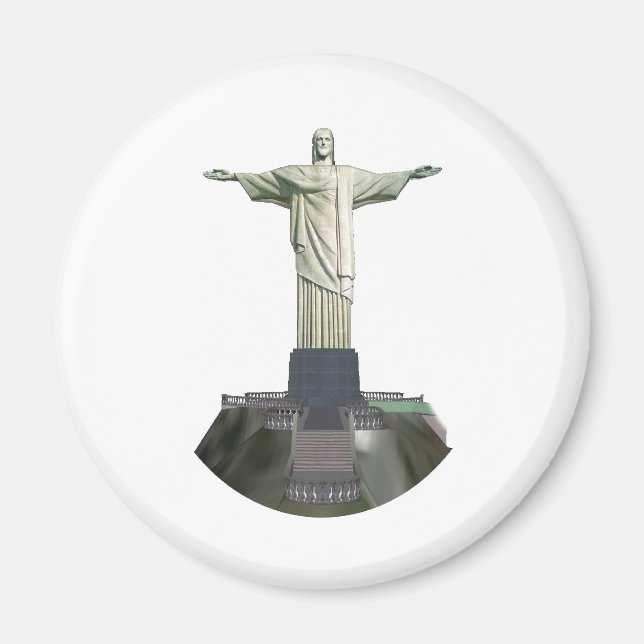 Íman Status: Cristo o Redeemer: Modelo 3D: (Frente)