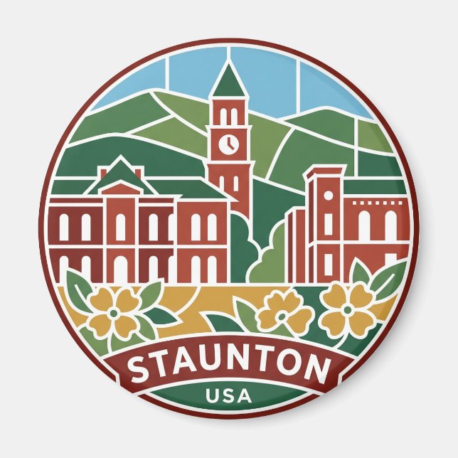 Íman Staunton Virgínia (Frente)