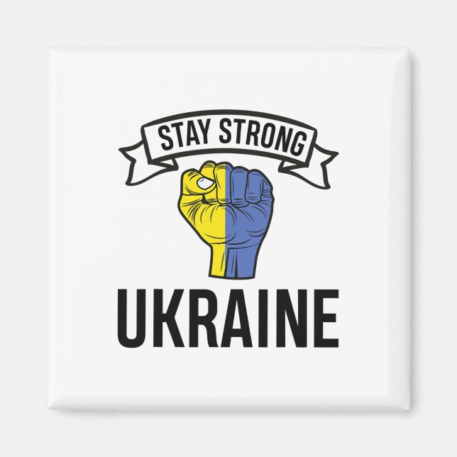 Íman Stay Strong Ukraine - Peace - Freedom  (Frente)