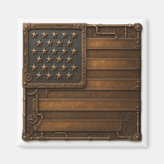 Íman Steampunk American Flag.