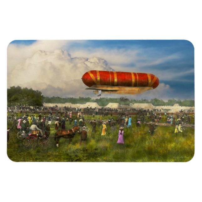Íman Steampunk - Balão - Lançamento do Nulli Secundus I (Horizontal)