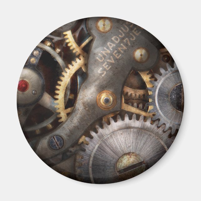 Íman Steampunk - Engrenagens - Horologia (Frente)