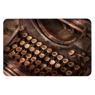 Íman Steampunk - Máquina de Escrever - Cansada demais p