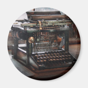 Íman Steampunk - máquina de escrever - uma máquina de