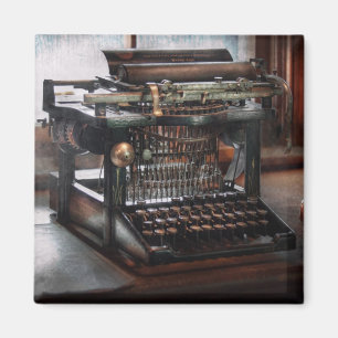 Íman Steampunk - Máquina de Escrever - Uma máquina de e