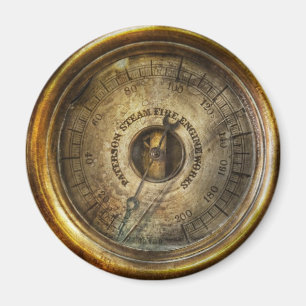 Íman Steampunk - o calibre de pressão