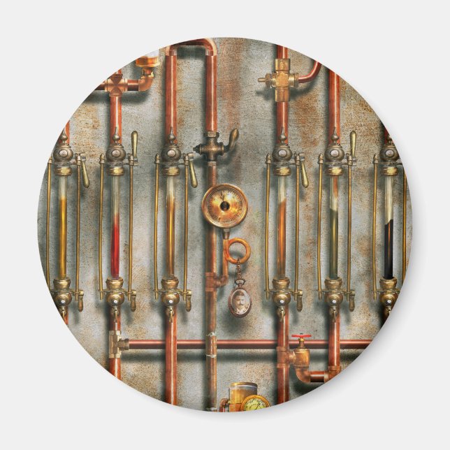 Íman Steampunk - O coletor de lubrificação (Frente)