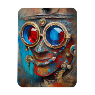 Íman Steampunk O Retrato Do Homem De Tin
