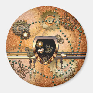 Íman Steampunk, protetor impressionante com corações