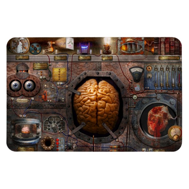 Íman Steampunk - Sobrecarga de informação (Horizontal)