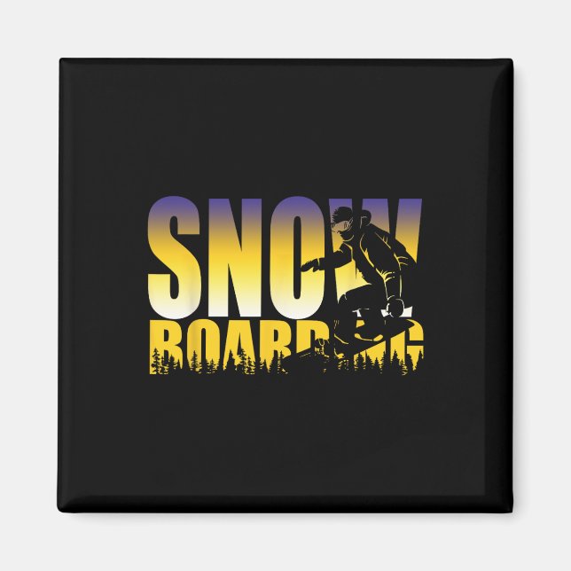 Íman Steezy Snowboard Gnarly Gift (Frente)