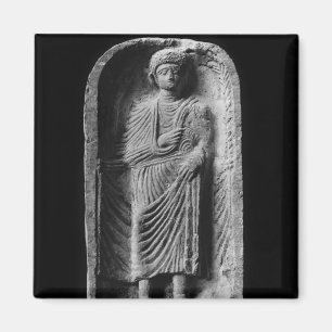 Íman Stela funerário de um homem, descoberto no Palmyr