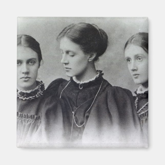 Íman Stella, Vanessa e Virginia Stephen, c.1896 (Frente)
