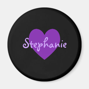 Íman Stephanie no roxo