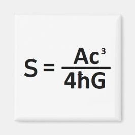 Íman Stephen Hawkin Black Hole Entropy Fórmula Magnet