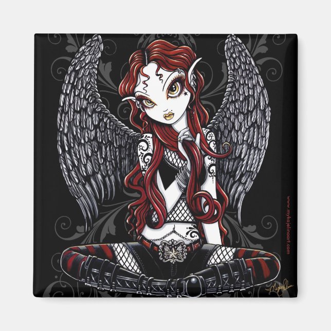 Íman "Stevie" Gothic Tattoo Angel Magnet (Frente)