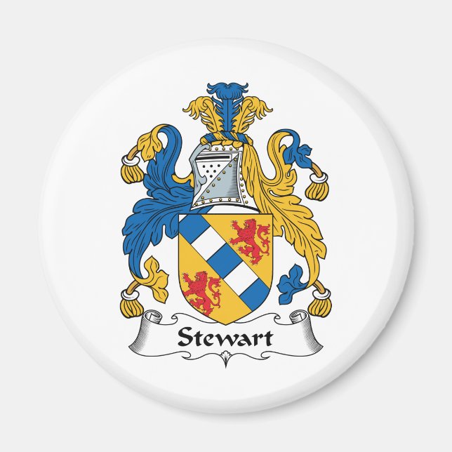 Íman Stewart Family Crest (Frente)