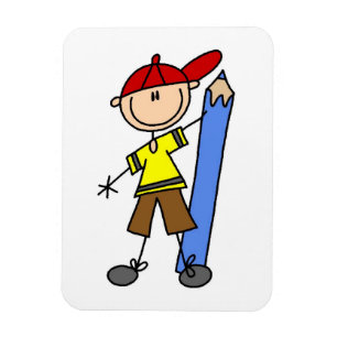 Íman Stick Boy com Lápis