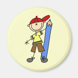 Íman Stick Boy com Lápis
