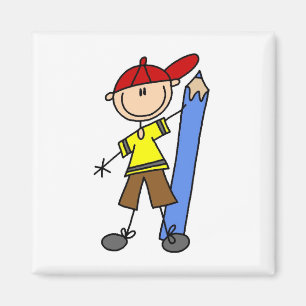 Íman Stick Boy com Lápis