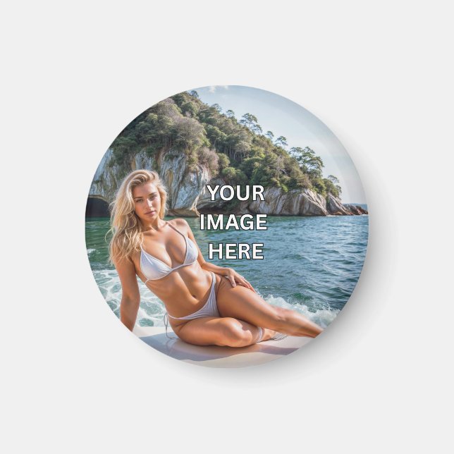 Íman STICK! 🧲 Custom Magnets – Add Image or Text (Frente)