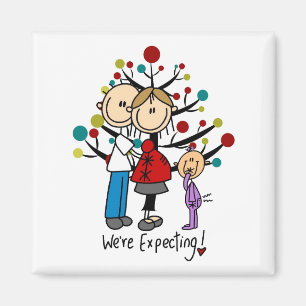 Íman Stick Figures Expectativa Parente Girl