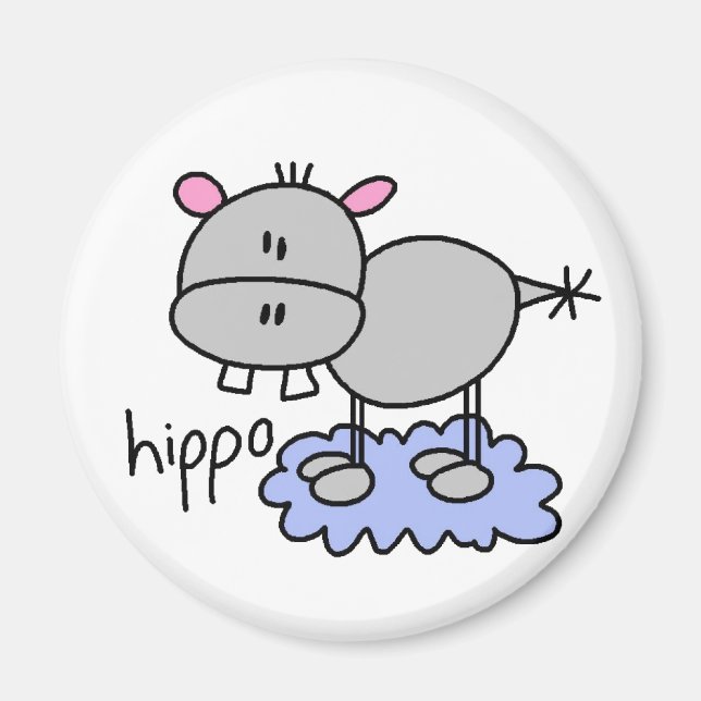 Íman Stick Hippo Magnet (Frente)