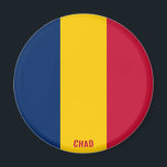 Íman "Stick It" Encantador Magnet Patriótico do Chade<br><div class="desc">"Passe" Encantador Magneta Patriótica Chhad. Faça amor pelo Chade na sua geladeira ou qualquer superfície magnética com este vibrante ímã de bandeira do Chade! Apresentando as cores vibrantes da bandeira do Chade, este ímã é a maneira perfeita de mostrar seu amor pelo Chade de uma forma pequena mas poderosa. Uma...</div>