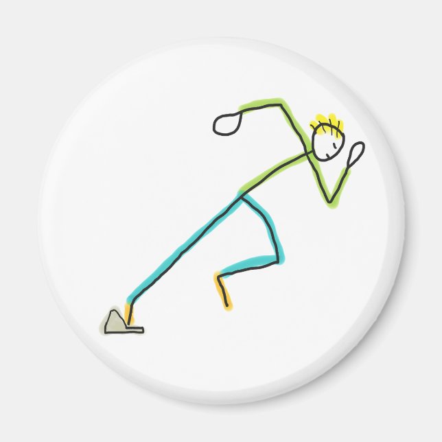 Íman Stickman Corredor (Frente)