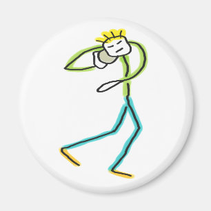 Íman Stickman de Lançamento de Peso