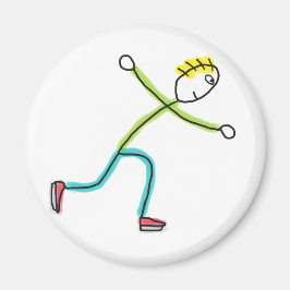 Íman Stickman de Patinação no Gelo