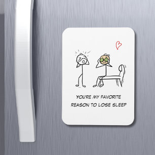 Íman Stickman Humor Cite Dia de os namorados Engraçado 