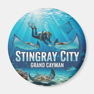 Íman Stingrays na Viagem Grand Cayman