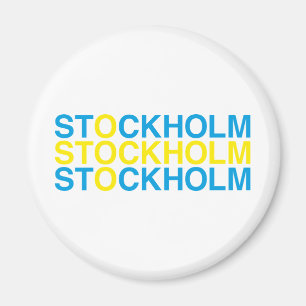 Íman STOCKHOLM Bandeira Sueca