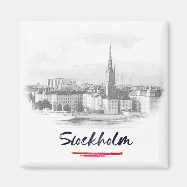 Íman Stockholm - Skyline (Frente)