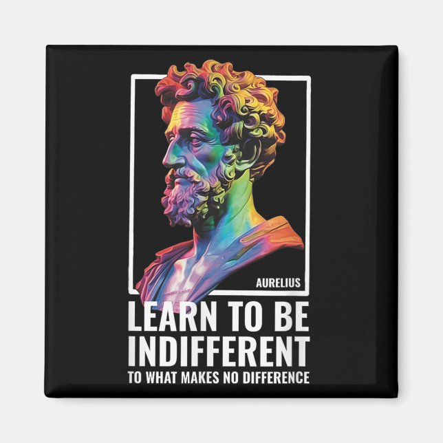 Íman Stoic Philosopher Wisdom Marcus Aurélio Filosoph (Frente)