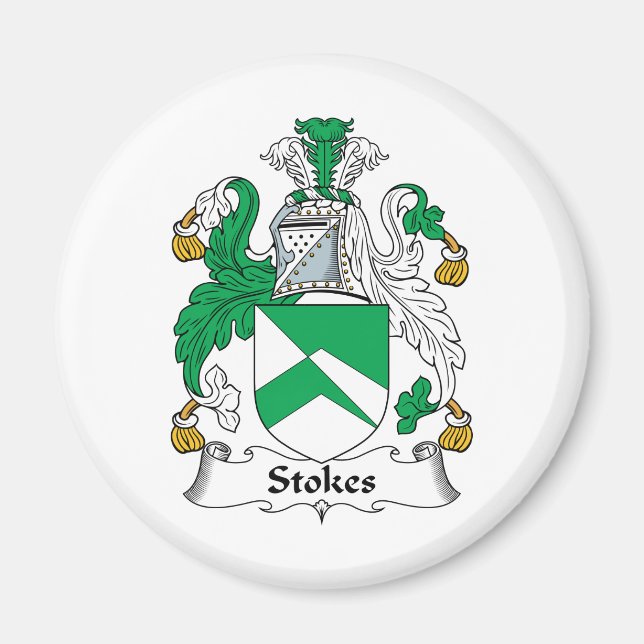 Íman Stokes Family Crest (Frente)