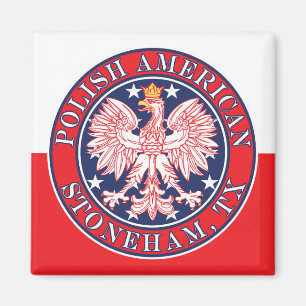 Íman Stoneham Texas Polonês American Eagle