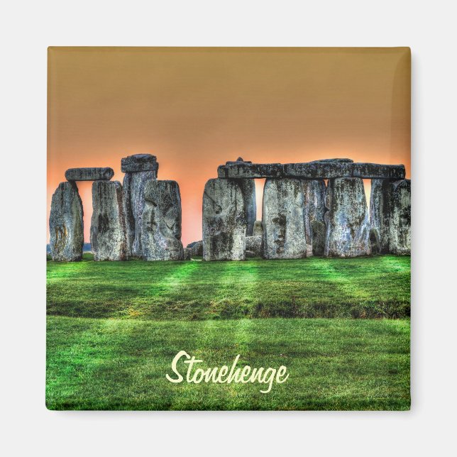 Íman Stonehenge Celtic Standstone Stones na Grã-Bretanh (Frente)