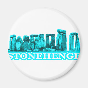 Íman Stonehenge Cyan transp O MUSEUM Zazzle Gifts