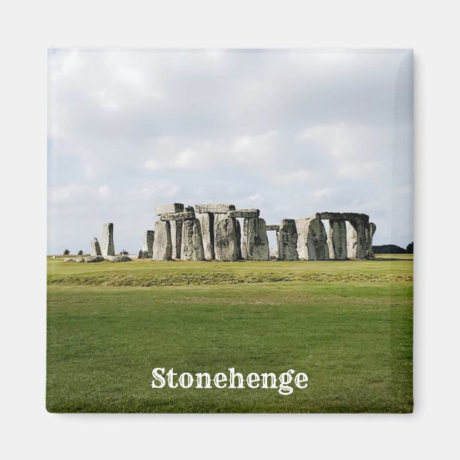 Íman Stonehenge England Souvenir Magnet (Frente)