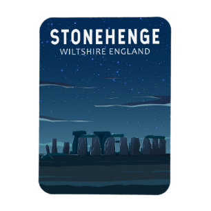 Íman Stonehenge England Viagem Vintage Art