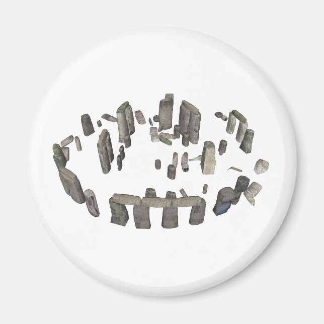Íman Stonehenge: Modelo 3D: (Frente)