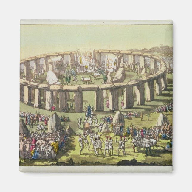 Íman Stonehenge, ou um Templo Circular dos Druidas, pl (Frente)