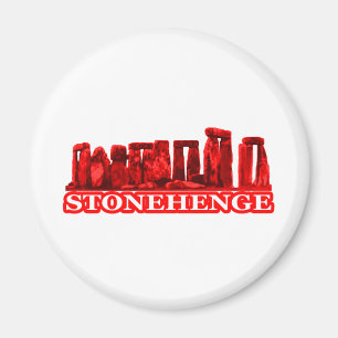 Íman Stonehenge Red Transp O MUSEUM Zazzle Dons