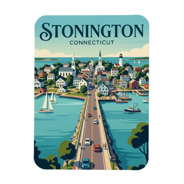 Íman Stonington Borough Connecticut (Vertical)