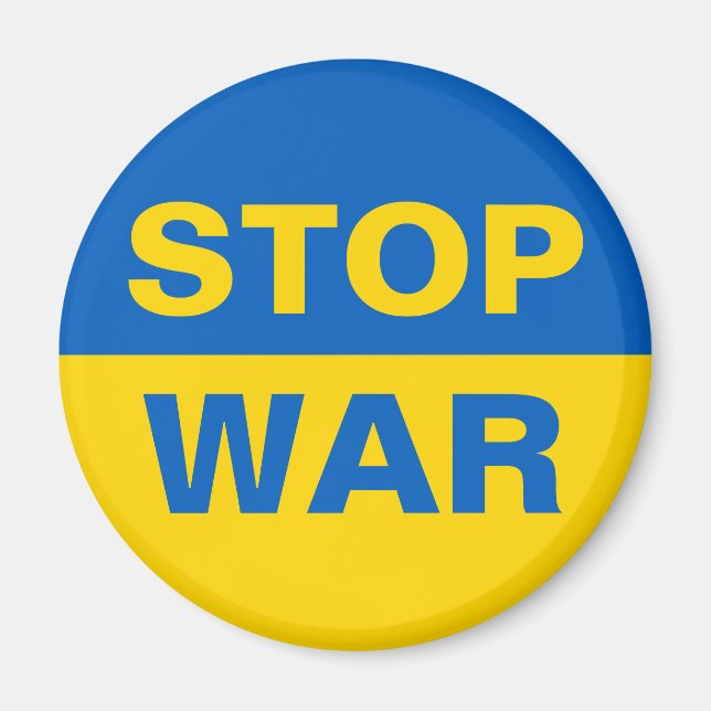 Íman Stop War Ucrânia Ucraniano (Frente)