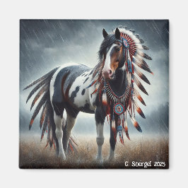 Íman Storm Stallions Nativo Americano Paint Horse Magne